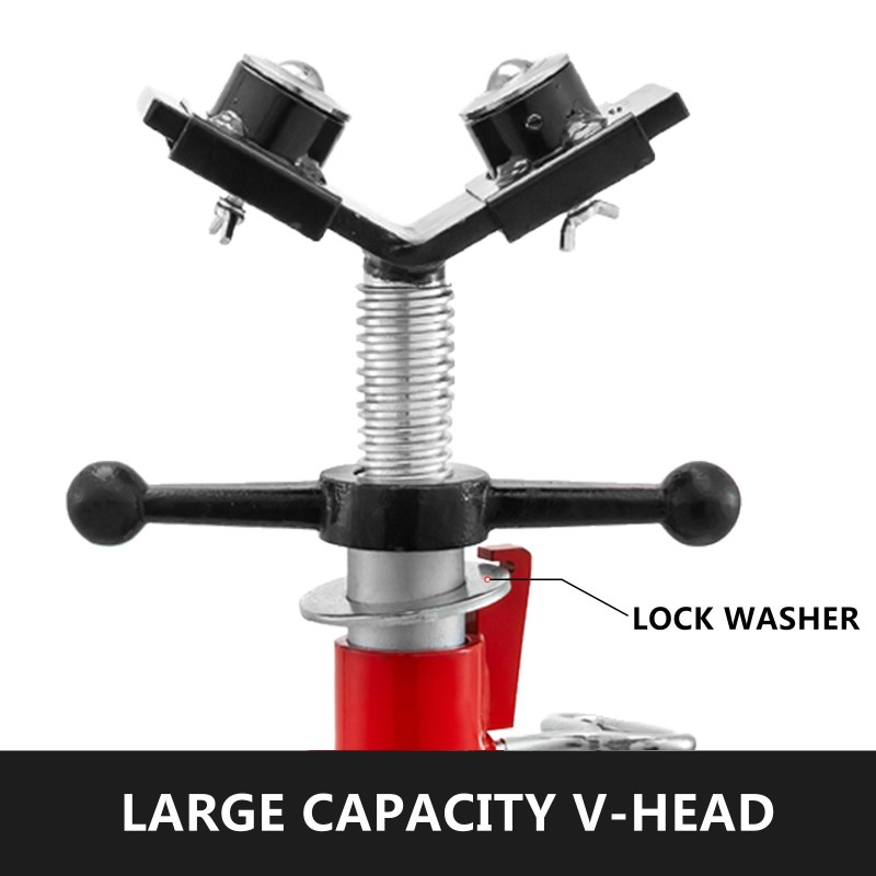 Teräsputkijalusta säädettävä 71–131 cm V-pää 2 pallonsiirtorullalla taittuvat jalat