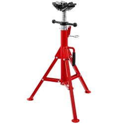 Putkitunkkijalusta teräs taitettava korkeussäädettävä 71 131 cm V päällä neljällä kuulasiirtimellä