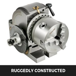 Jakopää 100 mm valurunko jyrsinkoneeseen kärkipylkällä ja jakolevyillä säädettävä kulma