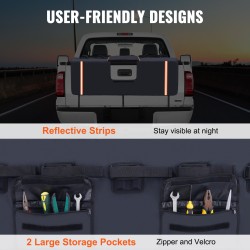 Takaluukun suojatyyny PVC vaahtomuovi kristalliveluuri 1570 mm 6 polkupyörälle heijastinnauhat kameran aukolla