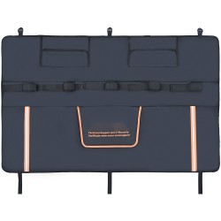 Takaluukun pyöräsuoja PVC pinta yli 1350 mm lavalle 5 pyörää heijastinnauhat kameraaukko