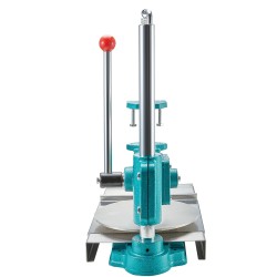 Pizzataikinapuristin 24 cm ruostumaton teräs korkeussäädettävä manuaalinen painevarsi koti ja ammattikäyttö