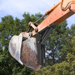 Hitsattava kaivurin peukalo teräs 32-tuumainen puolituuman hammastuslevy pultattava kiinnitys