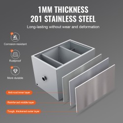 Rasvanerotin 201-ruostumaton teräs mitat 600x400x390 mm tiskialtaan alle