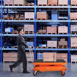 Hydraulinen saksikärry teräs 800 kg alusta 1200x600 mm 500–1500 mm