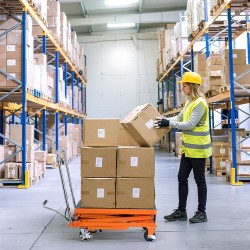 Manuaalinen hydraulinen nostopöytä teräsrunko 226,8 kg 300–1200 mm 700 x 450 mm