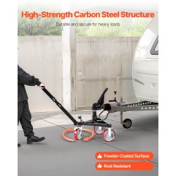 Peräkärryn siirtäjä hiiliteräs 1587 kg aisapaino säädettävä 18/22 tuumaa 50,8 mm vetokuula