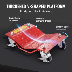 Rengasvaunasarja raskasta terästä 3,6 tonnin kantavuus 4 kappaletta kääntyvillä jarrupyörillä
