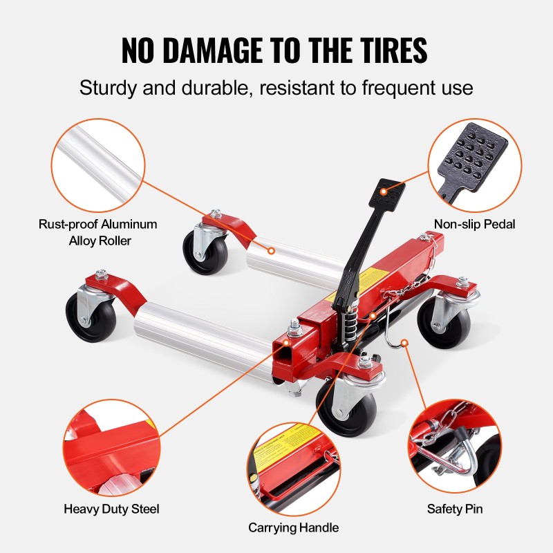 Hydraulinen rengasnokka alumiiniseosrullat renkaan enimmäisleveys 305 mm 4 kpl