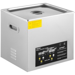Ultraäänipesuri 10 L 304-ruostumaton terässäiliö 40 kHz 240W ultraääniteho 400W lämmitys