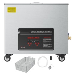 Ultraäänipesuri 50L ruostumatonta terästä 840W ultraääniteho 1500W lämmitys digitaalinen näyttö pyörillä