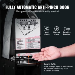 Automaattinen kuppisulkija 90 ja 95 mm kupeille 500–650 kuppia tunnissa