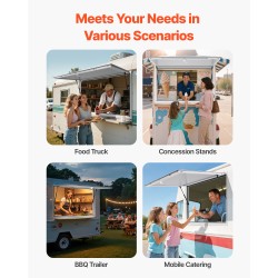 Myyntiluukku alumiiniseosrunko 1374x866x80 mm markiisiovella ruokarekkoihin ja kioskeihin