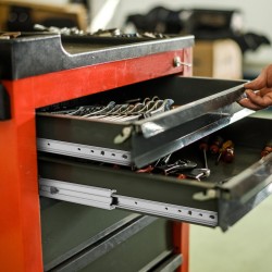 Täyspitkät sivukiinnitteiset laatikkokiskot 2 kpl 50,8 cm 225 kg kuulalaakerit vaimennus