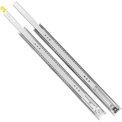 Laatikkokiskot kylmävalssatusta teräksestä 61 cm 2 kpl lukittavat täyspitkät