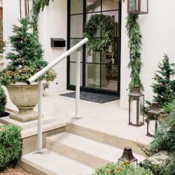 Ulkokäsijohde alumiini ja rauta 1–3 portaalle säädettävä 0–45 asteen kulma valkoinen