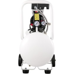 Öljytön ilmakompressori 50 L terässäiliöllä kuparimoottori 750W 8 bar pyörillä