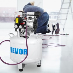 Pystymallinen öljytön paineilmakompressori 40 L kuparimoottori 850 W 58 dB