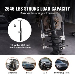 Kierrejousipuristin 2 kpl terästä 1200 kg 220–310 mm MacPherson-tyyppisille iskunvaimentimille