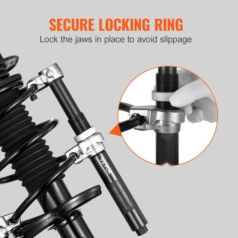 Kierrejousipuristin 2 kpl terästä 1200 kg 220–310 mm MacPherson-tyyppisille iskunvaimentimille