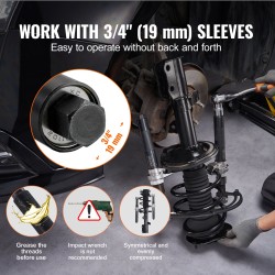 Kierrejousipuristin 2 kpl terästä 1200 kg 220–310 mm MacPherson-tyyppisille iskunvaimentimille