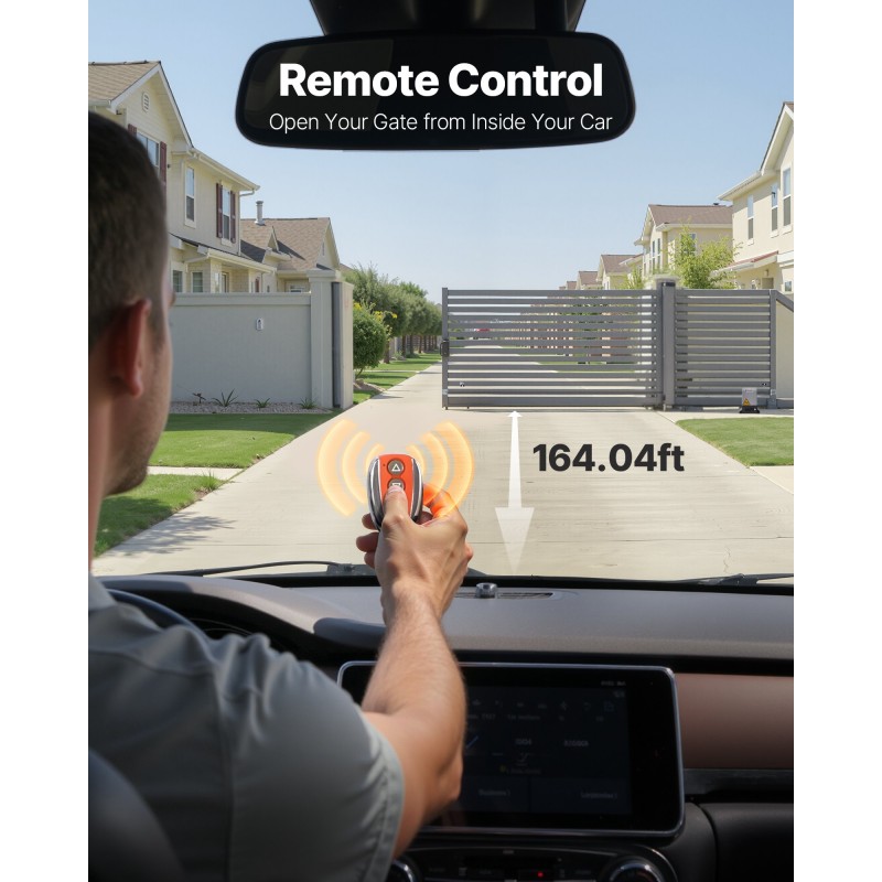 Liukuportin sähköinen avaaja 550W kuparimoottori nylonhammastanko 25 m 1500 kg