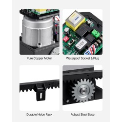 Liukuportin sähköavaaja 400 wattinen valualumiini 25 metriä 1000 kilogrammaa