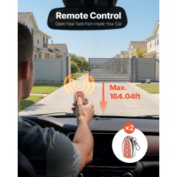 Aurinkokäyttöinen liukuportin avaaja 280 watin enintään 20 metriä 816 kilogrammaa 2 kaukosäädintä