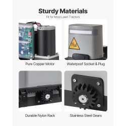 Aurinkokäyttöinen liukuportin avaaja 280 watin enintään 20 metriä 816 kilogrammaa 2 kaukosäädintä