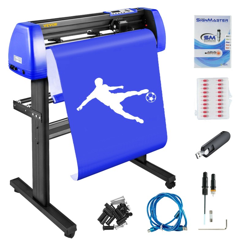 Vinyylileikkuri ammattikäyttöön alumiini 720 mm paperinsyöttö 630 mm leikkuuleveys lattiatelineellä