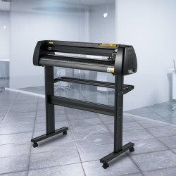 Vinyylileikkuri 28 tuumaa 630 mm leikkuuleveys säädettävä voima ja nopeus lattiateline