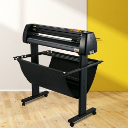 Manuaalinen vinyylileikkuri 870 millimetrin paperinsyötöllä 780 millimetrin leikkausleveydellä