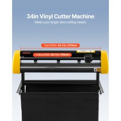 Vinyylileikkuri 870 mm syöttöleveys 780 mm leikkuualue automaattinen kontuurileikkaus 3 terää