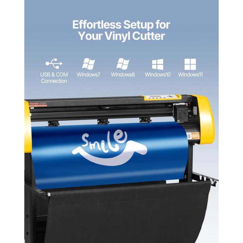 Vinyylileikkuri 870 mm syöttöleveys 780 mm leikkuualue automaattinen kontuurileikkaus 3 terää