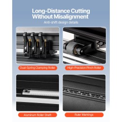 Vinyylileikkuri 870 mm syöttöleveys 780 mm leikkuualue automaattinen kontuurileikkaus 3 terää