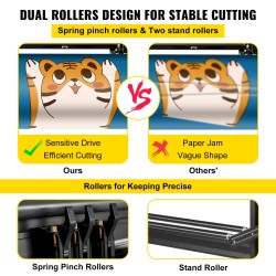 Vinyylileikkuri ja piirturi 28-tuumainen lattiatelineellä säädettävä leikkauspaine ja leikkausnopeus