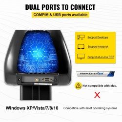 Vinyylileikkuri alumiinirunko 34 tuuman syöttö 780 mm leikkausleveys kolme terää LCD-näyttö jalustalla