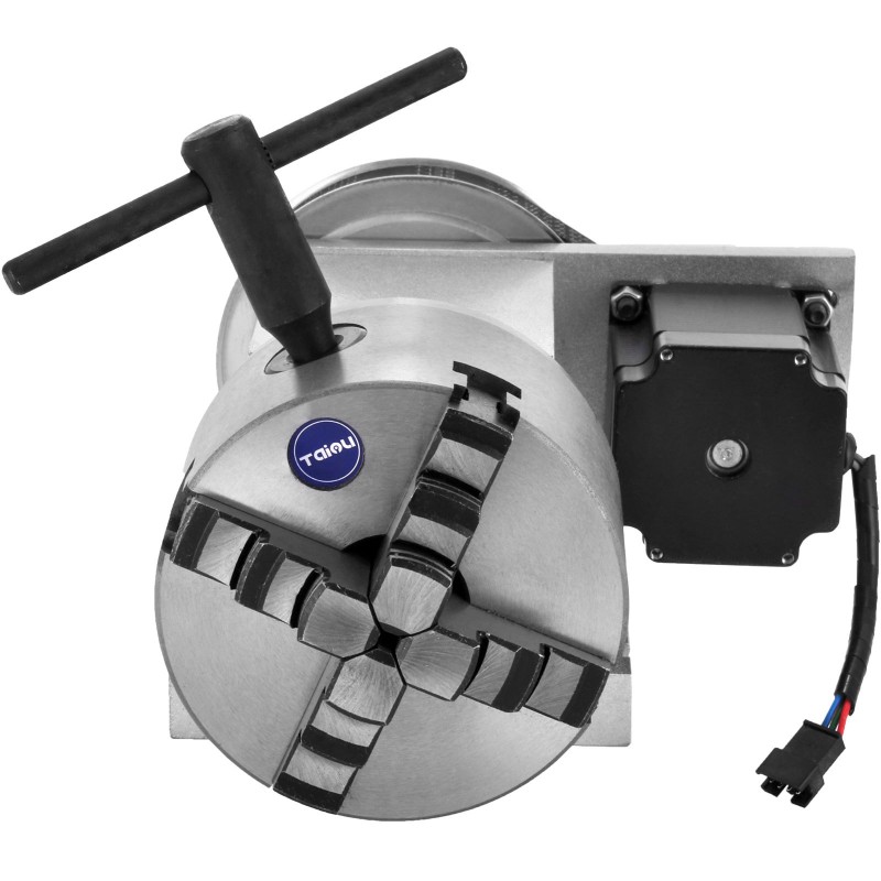 CNC 4-akselinen pyöröakseli 4-leukainen istukka 65 mm läpivienti 21 mm