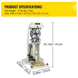 Sisärenkaiden metallinen kaiverruskone kaksipuolisella levyllä 1,5–2,0 mm sopii kulta- ja hopearenkaille