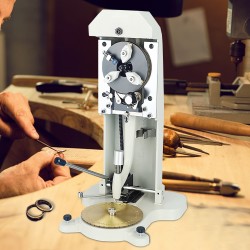 Sisärenkaiden metallinen kaiverruskone kaksipuolisella levyllä 1,5–2,0 mm sopii kulta- ja hopearenkaille