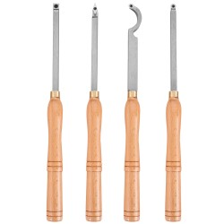 Sorvitalttasarja sorville 4 kpl kovametalliterillä ja pyökkikahvoilla varsi 230 mm