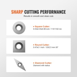 Sorvitalttasetti 3 kpl kovametalliterät puukahvoilla 200 mm säilytyslaatikolla