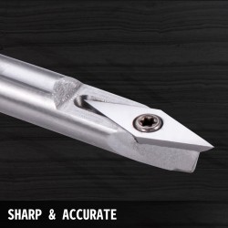 Puunsorvaustyökalusarja 4-osainen kovametalliterillä alumiinikahvalla kahva 295 mm varsi 250 mm