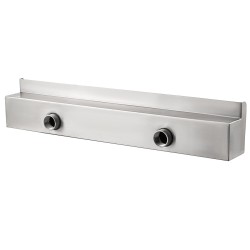 Vesiputouslippa ruostumattomasta teräksestä 60x11 5x8 cm puutarhaan ja altaaseen