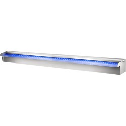 Vesiputoussuutin ruostumattomasta teräksestä 120 11 5 8 cm monivärisellä LED valonauhalla kaukosäätimellä