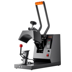 Lippalakkien lämpöprässi 4 vaihdettavaa kaarevaa lämmitysalustaa teflonpinnoitettu lämpölevy digitaalinen ajastin