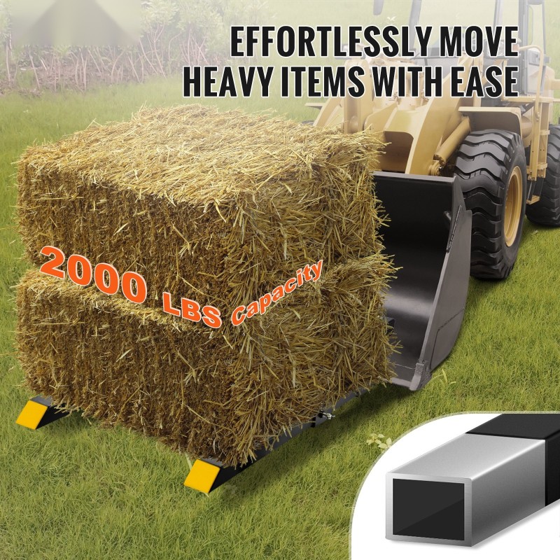 Trukkipiikit kauhaan kiinnitettävät 907 kg kantavuus 760 mm piikin pituus