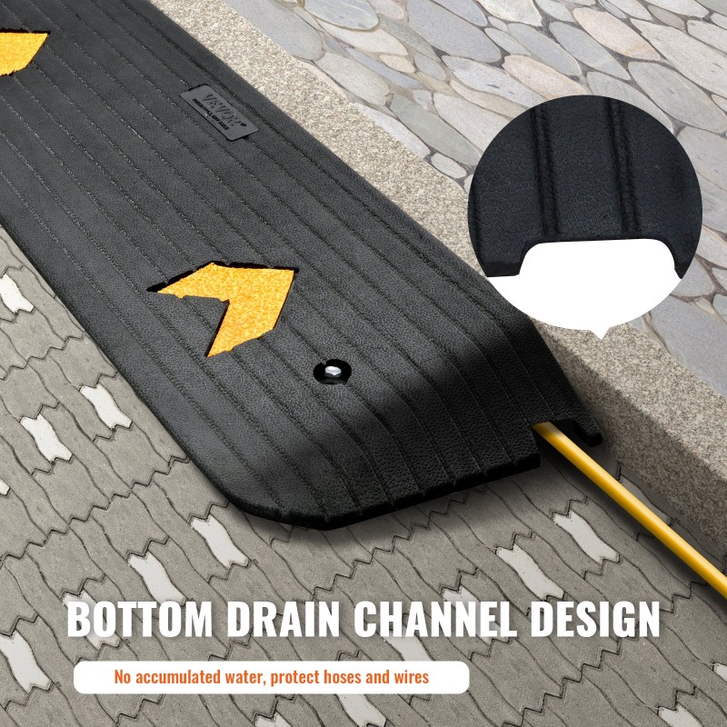 Kuminen kynnysramppi 113x24,1x2,5cm 1kpl 15t kantavuus pyörätuoleille