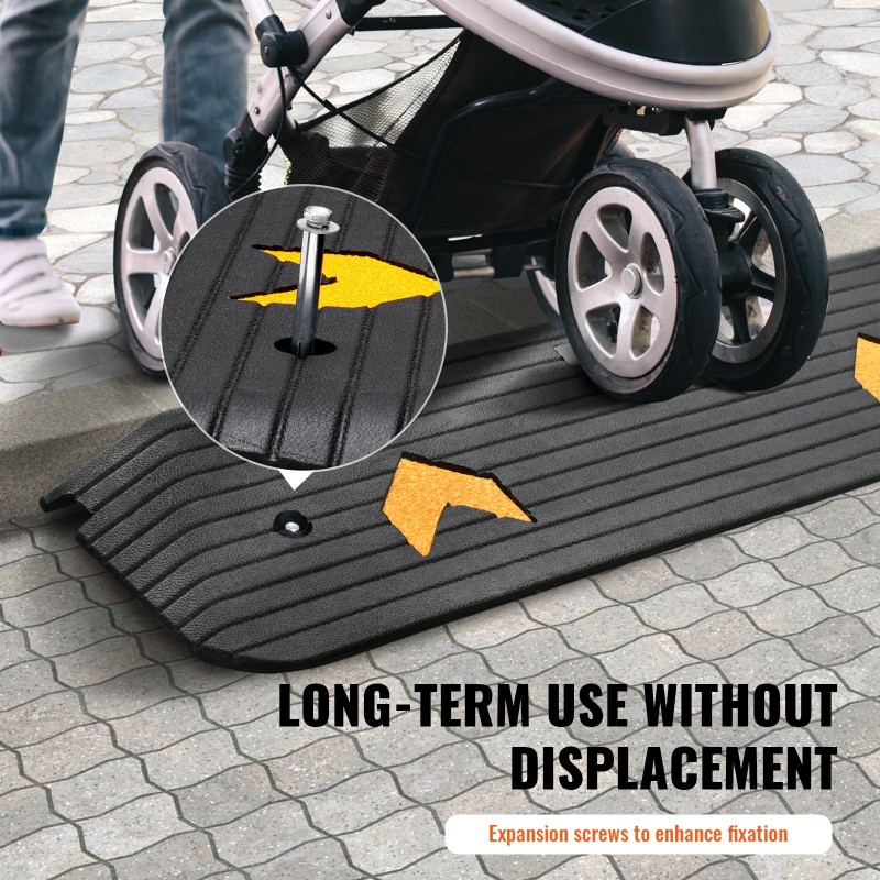 Kuminen kynnysramppi 113x24,1x2,5cm 1kpl 15t kantavuus pyörätuoleille