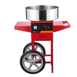 Sähköinen hattarakone vaunulla 1000W ruostumaton teräskulho punainen kotiin ja juhliin